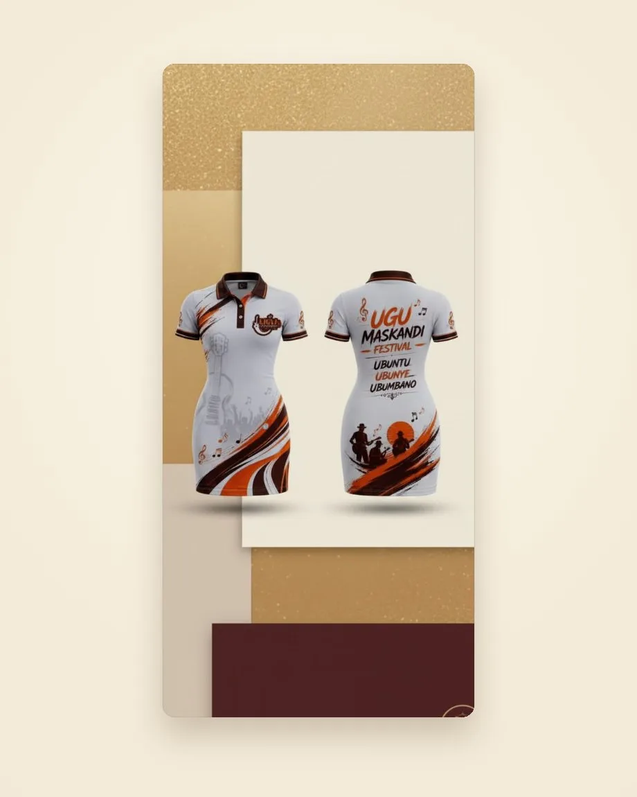 Made-to-fit sublimation printed event and supporters’ dresses in vivid colour